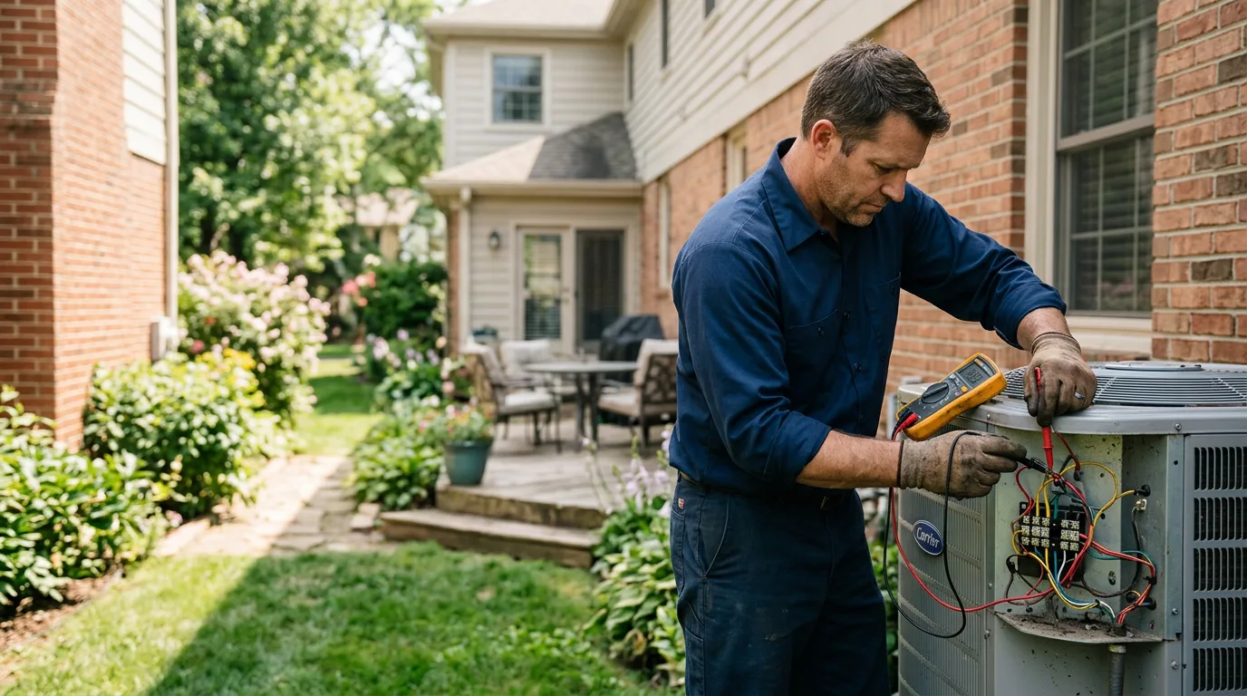 HVAC technician working near Pearl River, NY